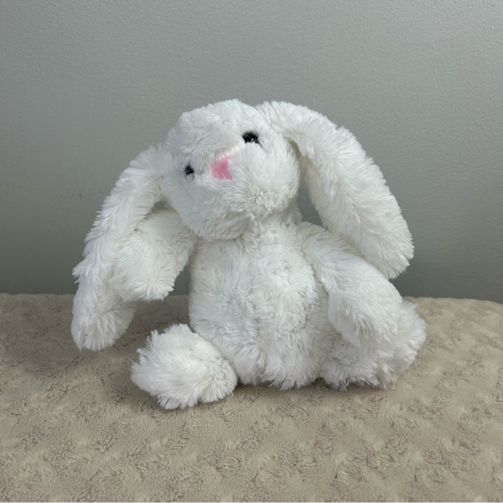 MGS Group White Bunny Rabbit Plush Stuffed Animal Toy Floppy Ears 2018